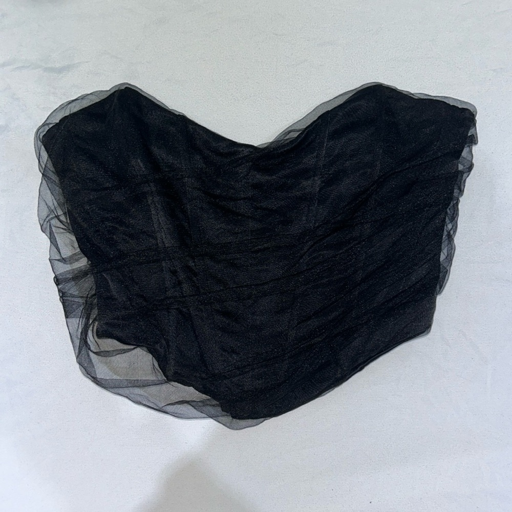 Black Corset top/zara/ size x-small